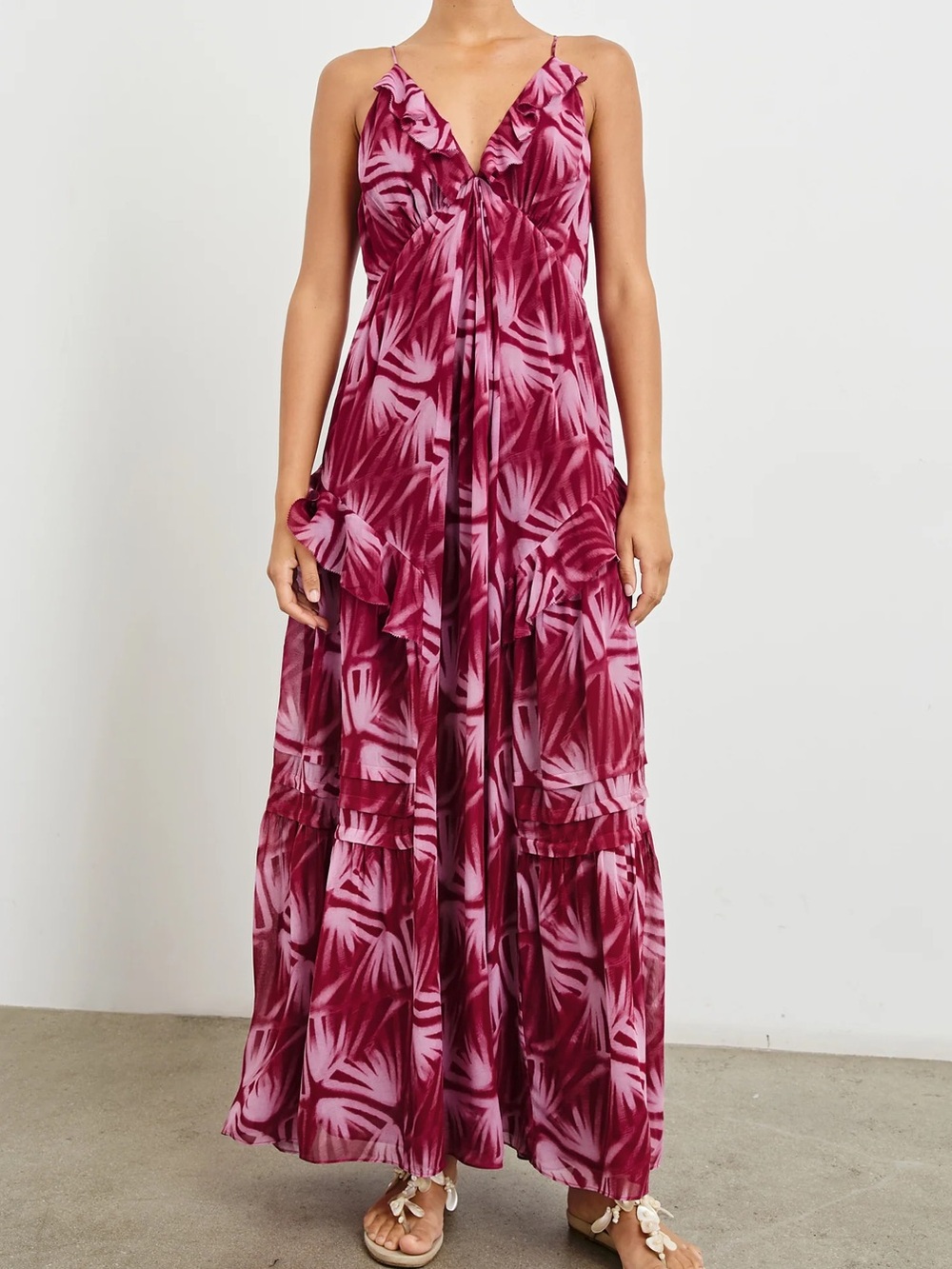 NWT Rails Boa Abstract Chiffon Midi-Dress M